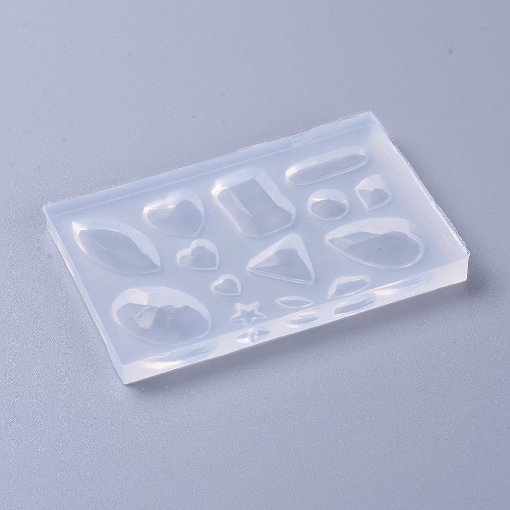 Ghost White Silicone Mould - 12 Assorted Shapes 98x62x7mm - Image 2
