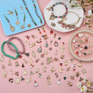Light Gold Christmas Charms - Individual Styles